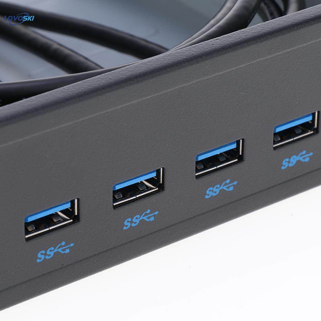 USB3.0 4Ports， Front Panel USB Hub with USB To 19/20 Pin Power Connector. 