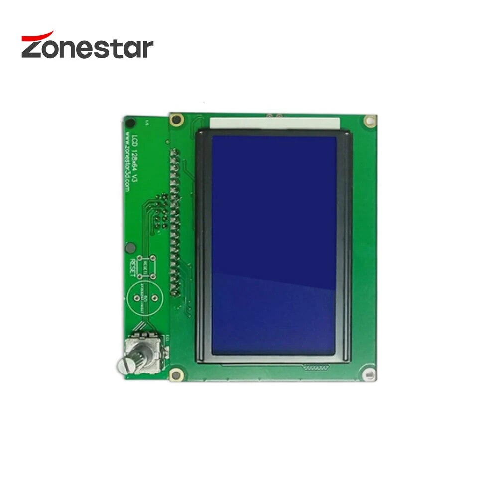 LCD 12864 LCD Cable LCD Display Module 128x64 Dots Blue Screen Backlight For ZRIB RAMPS Arduino Mega ZONESTAR. 