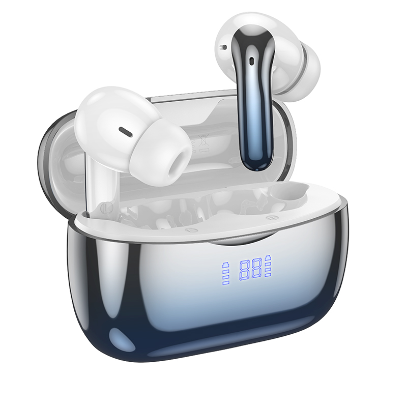 Hoco EQ16 ANC TWS Earbuds Bluetooth 5.3 Earphones Active Noise Cancelling Headphones Low Latency ENC Noise Reduction BT headset. 