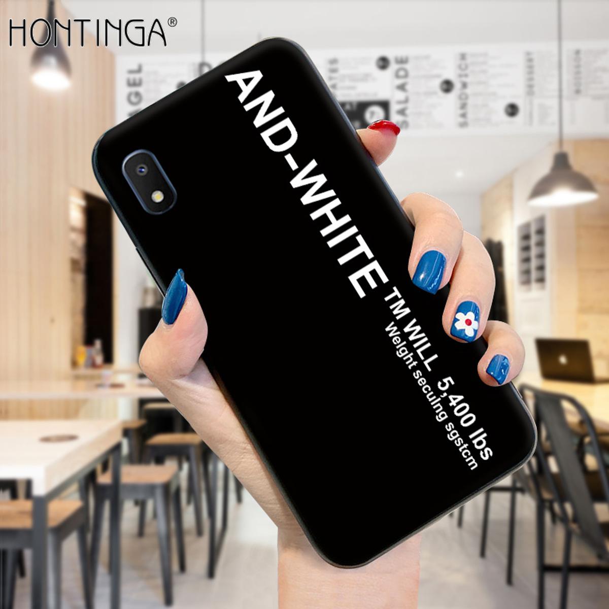 Hontinga for Samsung Galaxy A10E Case Simple Generous Clean Color Girls Boys Cases Shockproof Soft Silicone TPU Phone Cover