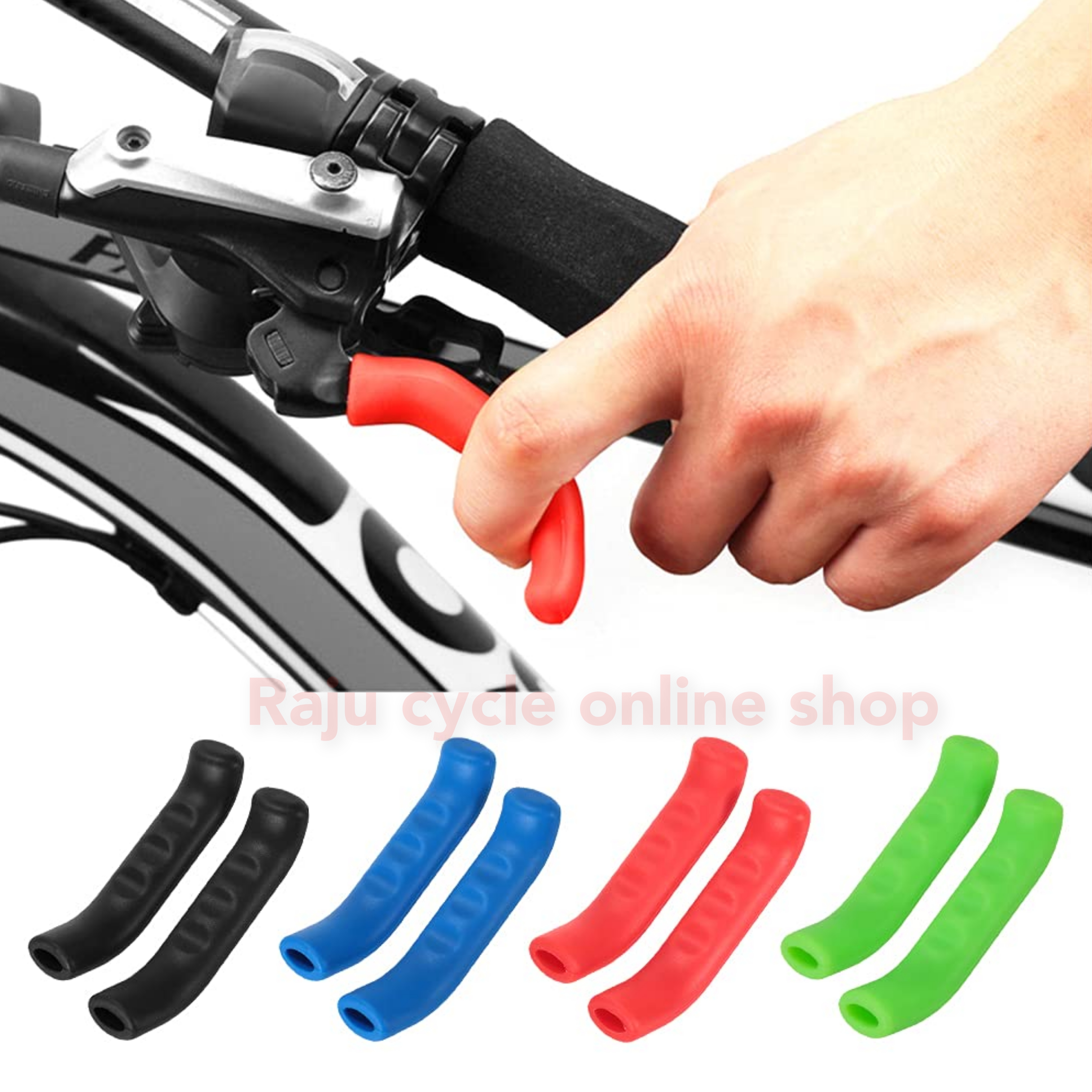 1pair Bicycle Brake Lever Protector Cover Anti-slip Brake Handle