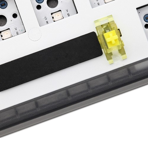 DUKHARO VN66 66 Keys 65% DIY Kit RGB Mechanical Gaming Keyboard Gasket Mount with Knob Control - Black. 