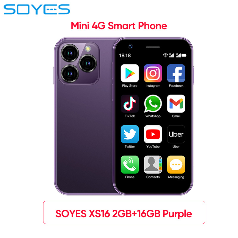 SOYES XS16/XS15 Mini Android Smartphone 3G/4G Network 2GB RAM 16GB ROM 3 Display 5MP Camera Dual SIM With Play Store WhatsAPP. 