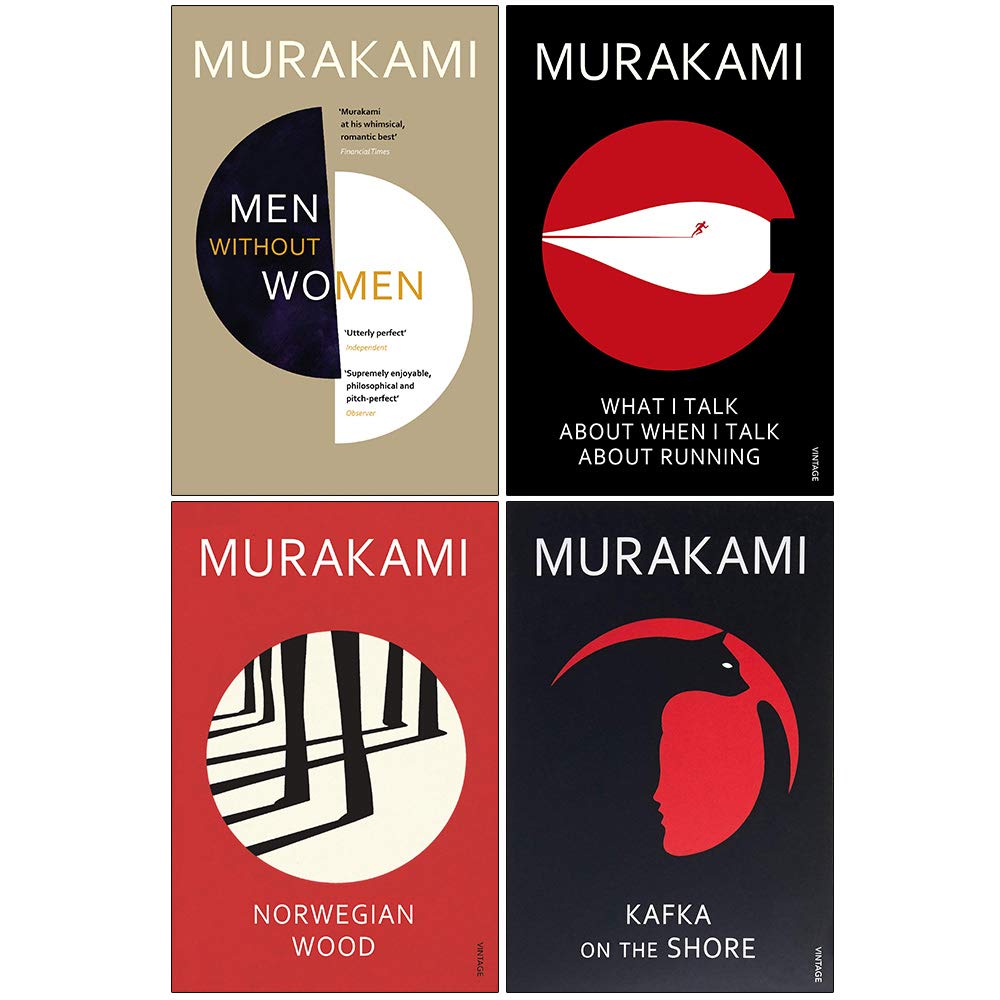 Haruki Murakami Collection 4 Books Set (Men Without Women, What I Talk About When I Talk About Running, Norwegian Wood)