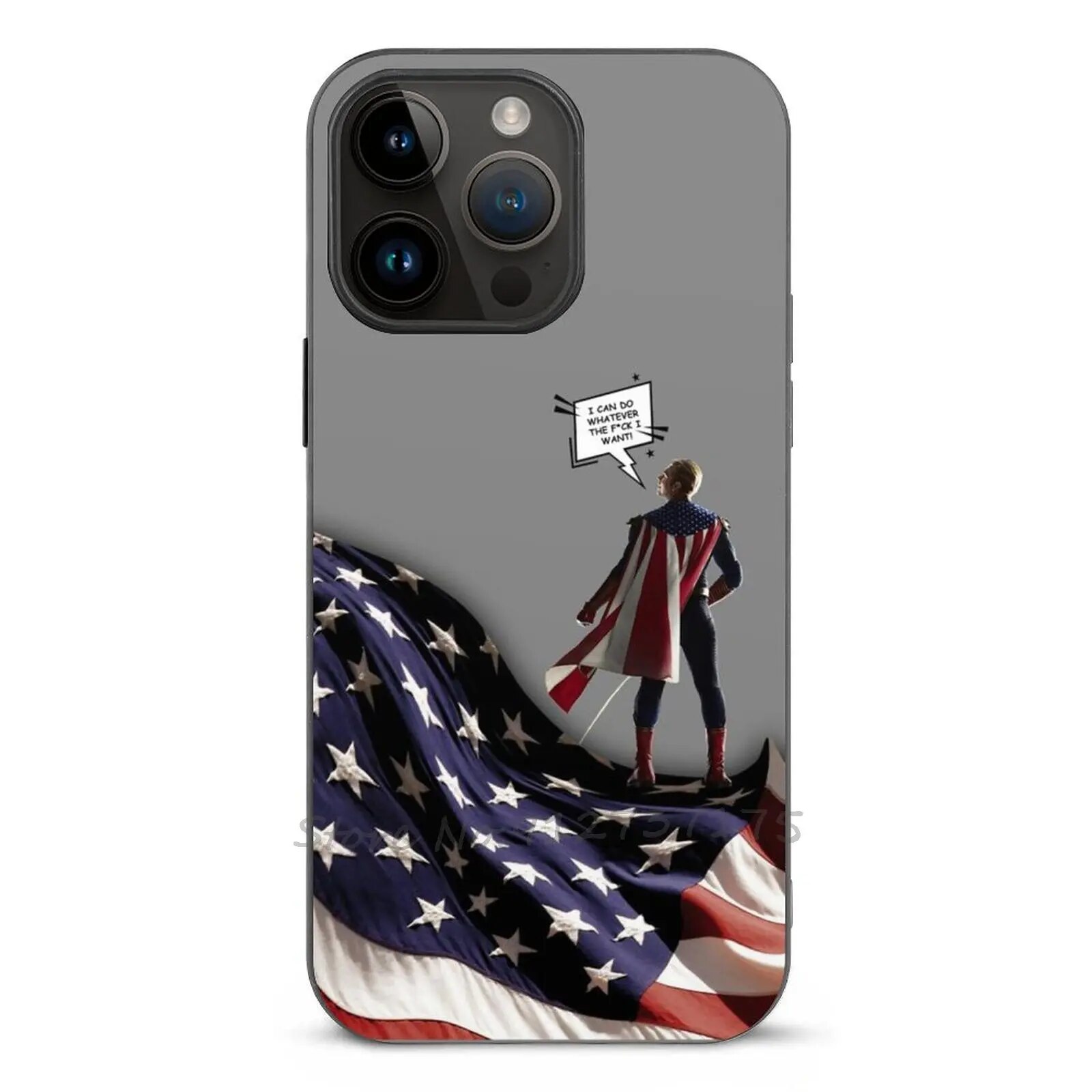 Homelander-I Can Do Whatever The F * I Want Mobile Phone Shell For Iphone 14 13 11 12 Pro Max Mini Xr 7 8 Plus Fiber Skin Case. 