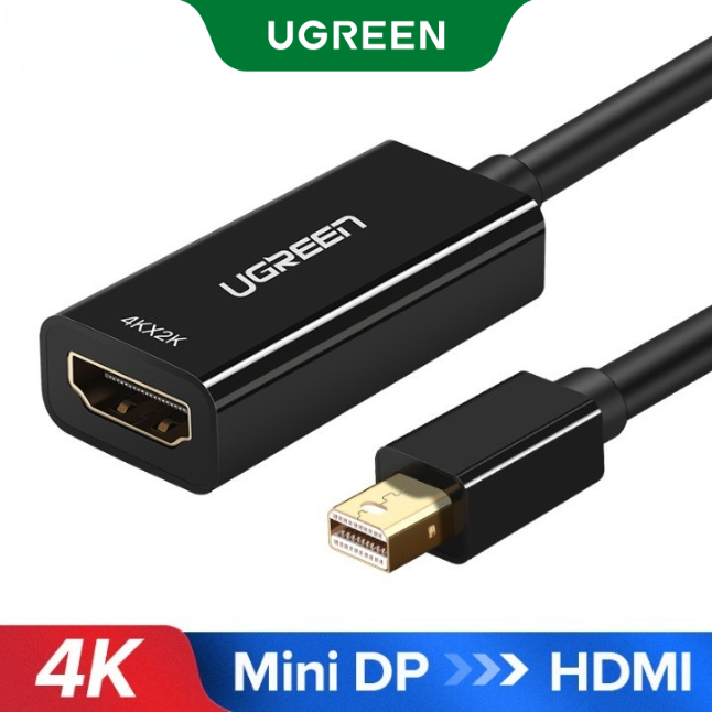 Ugreen Mini DisplayPort to HDMI VGA Adapter Thunderbolt 2 Converter DP Cable for MacBook Air 13 iMac Surface Pro 4 Mini DisplayPort