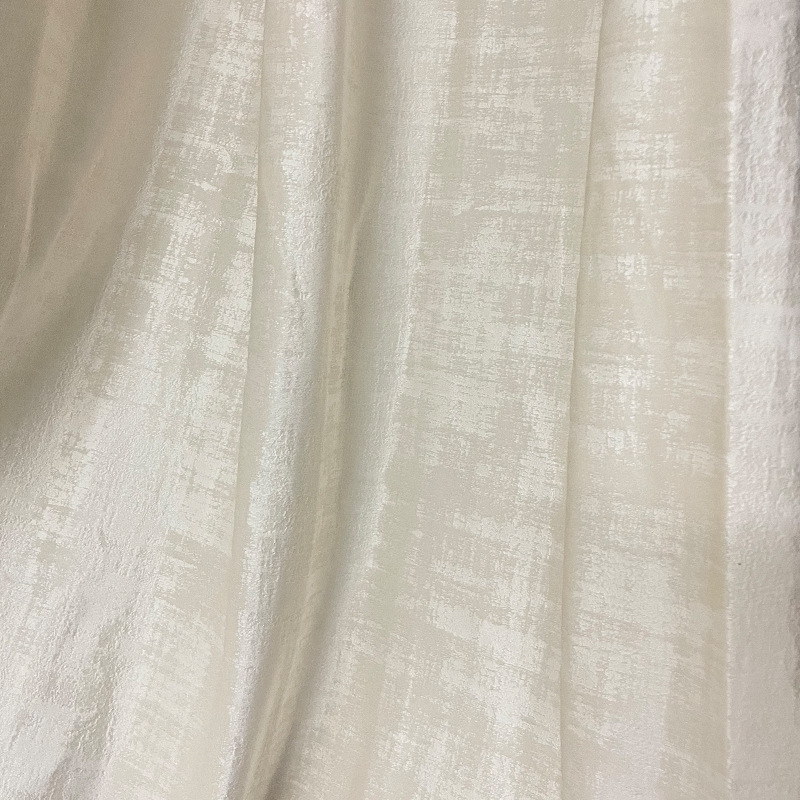 Fleece French Elegant High Shading Curtains Cream Colored Embossed High-precision Relief Jacquard Craft Window Curtains Custom Amour zii. 