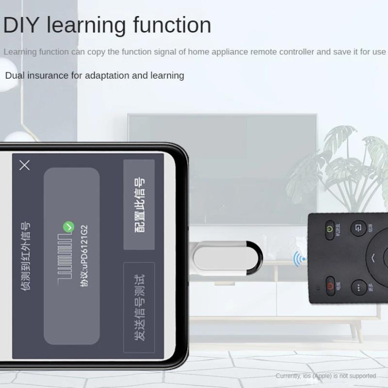 Universal Smartphone Remote Control Type C Micro USB Smart Infrared App Control Wireless Mini Adapter for TV Air Conditioner. 