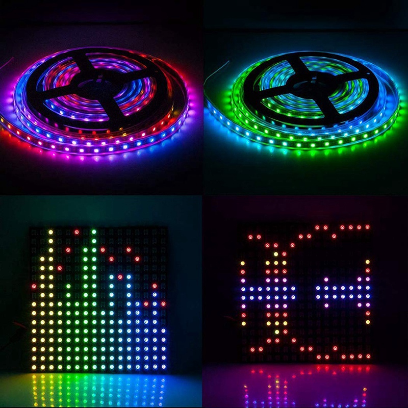 4X WIFI RGB SP107E Pixel IC SPI Music Bluetooth Controller for WS2812 SK6812 SK9822 RGBW APA102 LPD8806 Strip DC5-24V. 