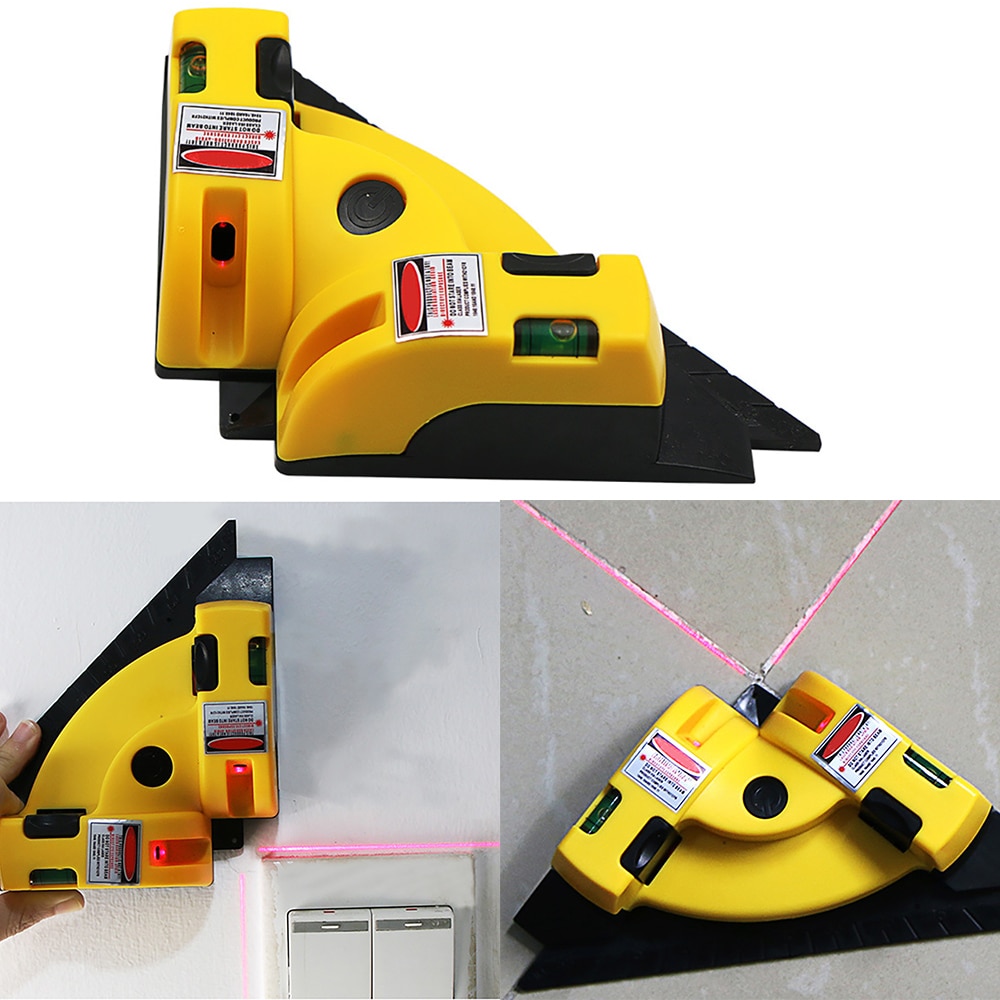 Laser level 90 degree vertical horizontal laser line projection level laser level laser measuring tool tile leveling system. 
