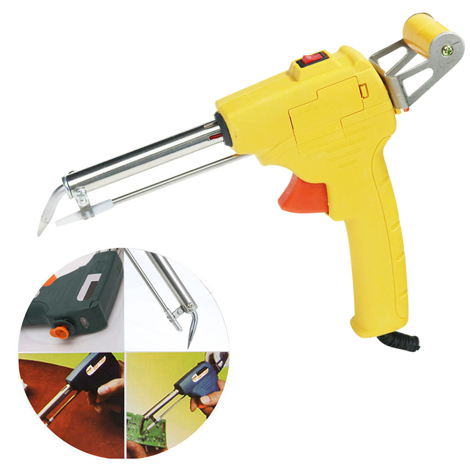 60W External Thermal Manual Welding Automatic Feed Soldering Iron Electric Temperature Tool Adjustable Solder Tool Kit Fast Heating. 