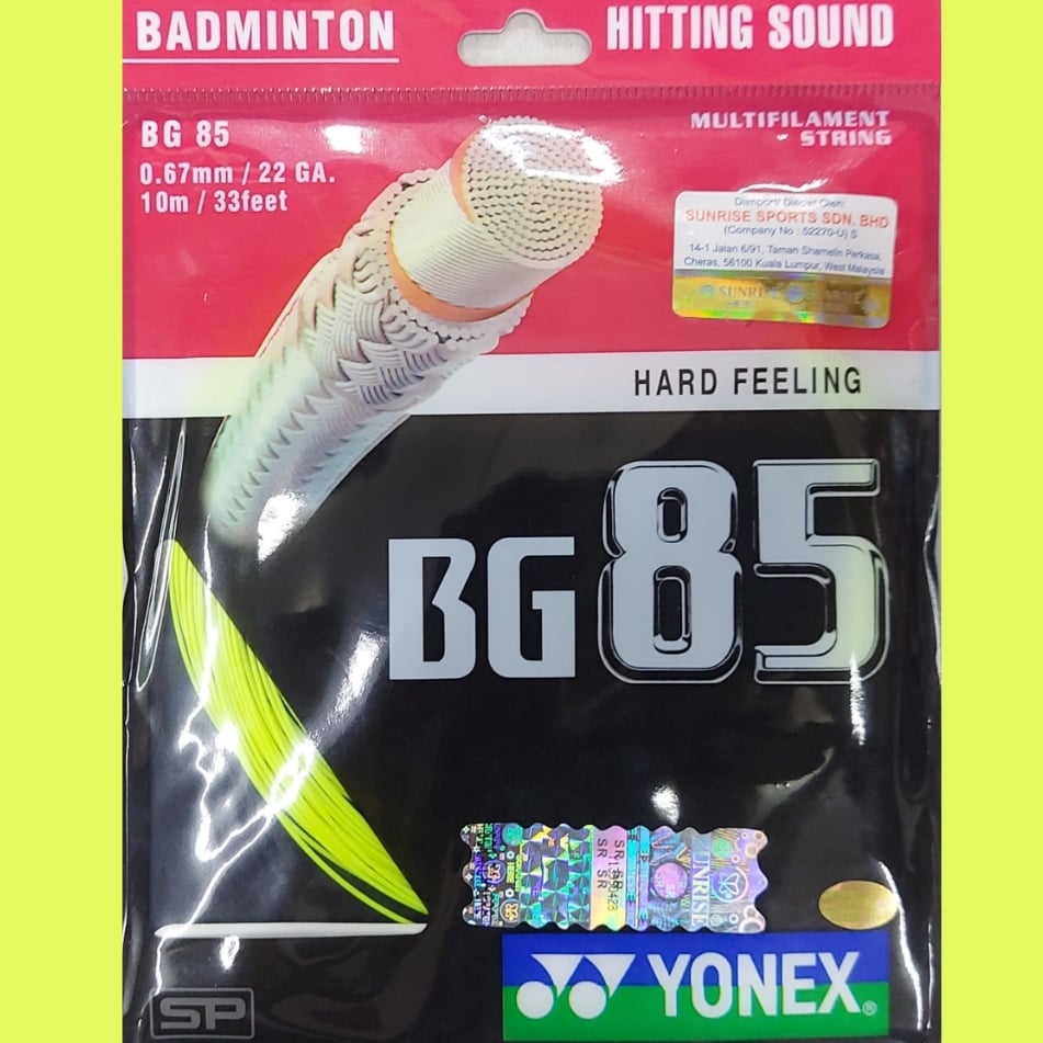 Yonex Titanium Soft/Hard Feeling Hi Tension Badminton Racket String - Light Green - Upgrade Racket With Yonex Titanium Hi Tension String. 