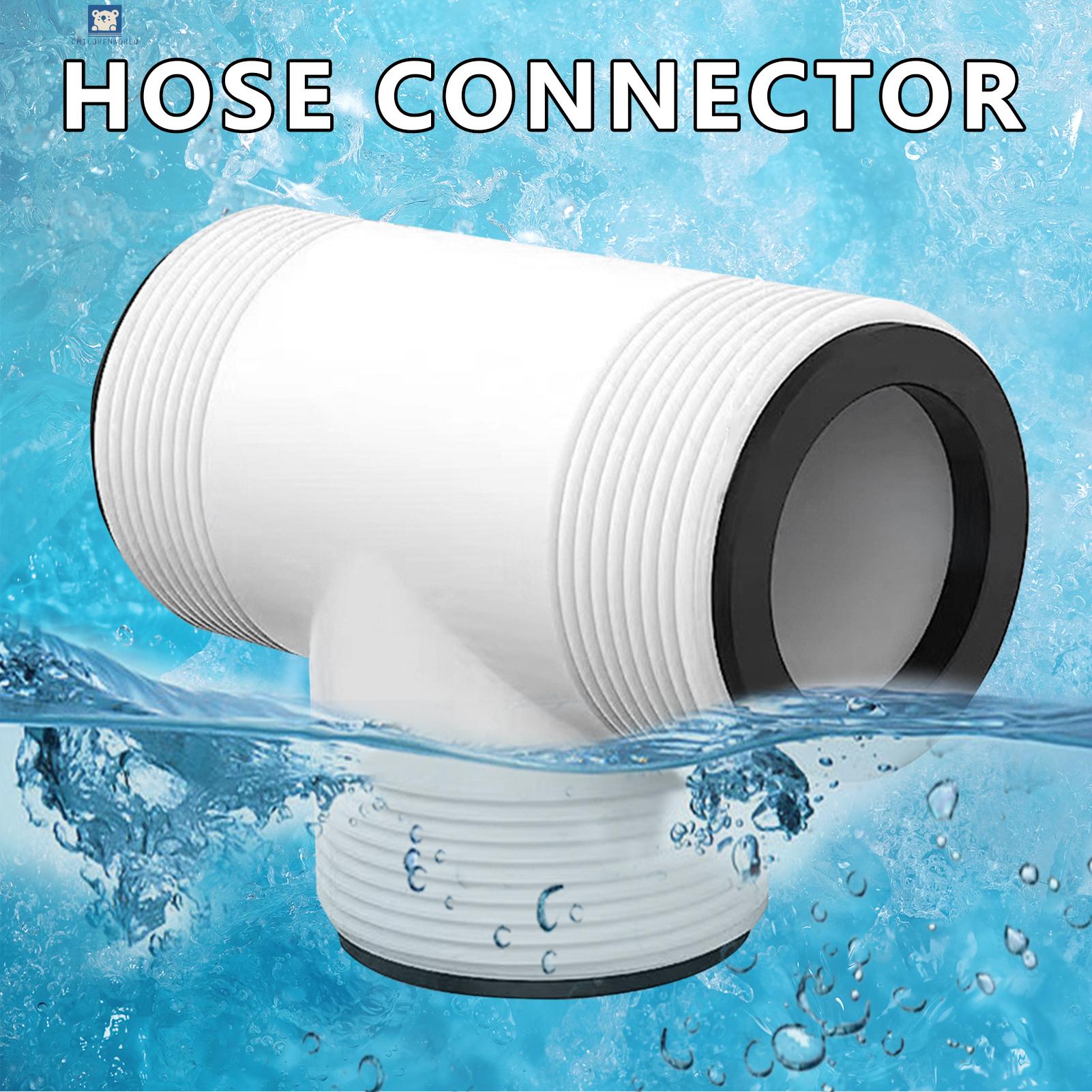 Childrenworld Ground Pool Equipment Connector Intex Coleman Pool Hose T Splitter with 3 L Rings Efficient Flow Distribution for 1.5 Inch Pump Hose Swimming Pool Pump Hose Connector Efficient Flow Distribution. 