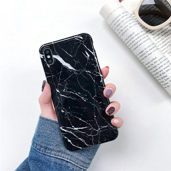 Marble case on For Coque iPhone 12 13 14 Pro Max 11 7 8 Plus X XR XS Max Silicone Soft TPU Back Cover For iPhone X Phone case. 