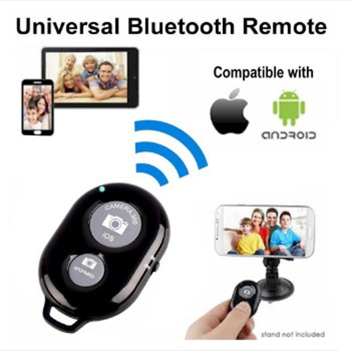 Selfie Remote Shutter Bluetooth Wireless Shutter Camera Phone Remote Control for IOS Android TikTok - Black. 