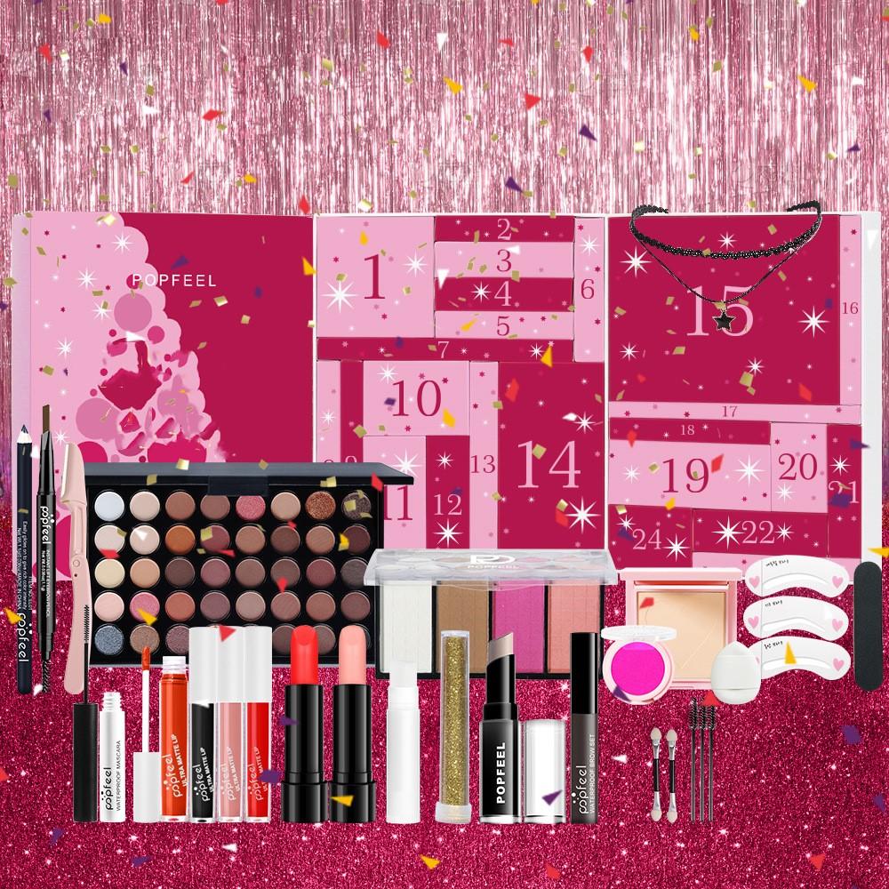 Cosmetic Brush Makeup Advent Calendar 2024 Good Quality Lipstick Powder Blusher Beauty Advent Calendar 2024 Eye Shadow 24. 