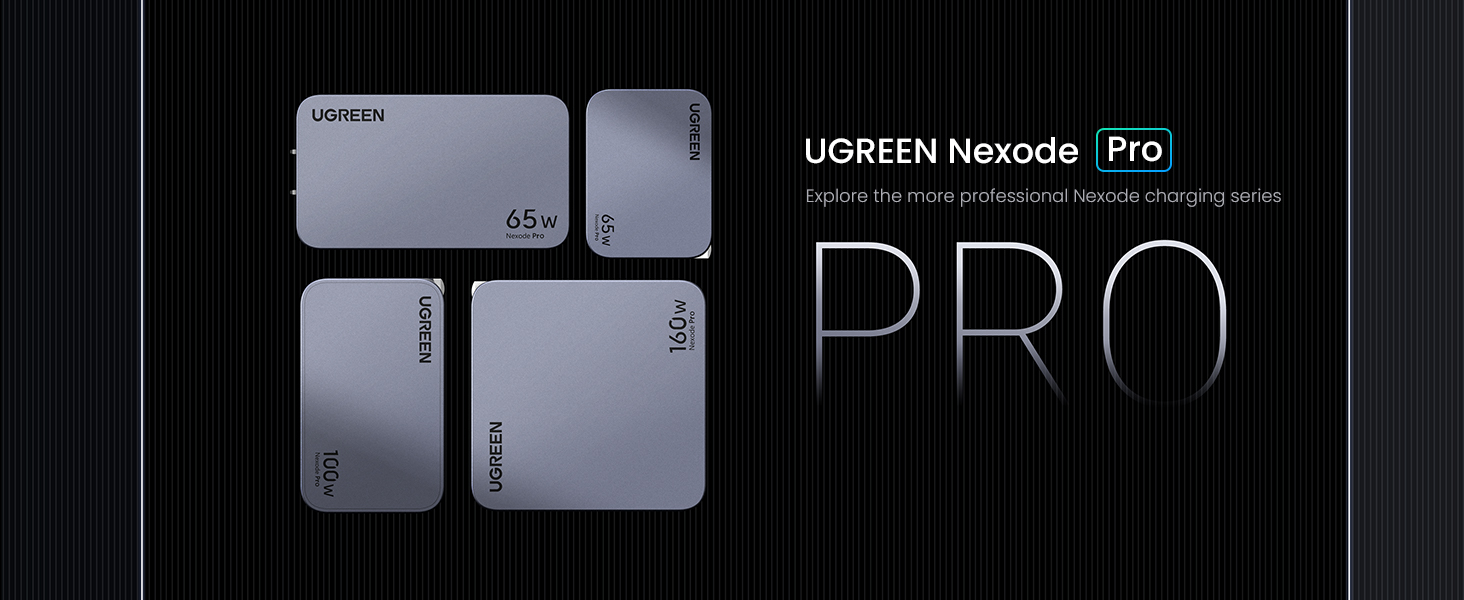 UGREEN X757 (25873) Nexode Pro 100W 3-Port GaN Fast Charger - US - UGREEN Nexode Pro 100W 3-Port GaN Fast Charger - ThermalGuard Comprehensive Protection System - Advanced GaN technology - Wide Compatibility. 
