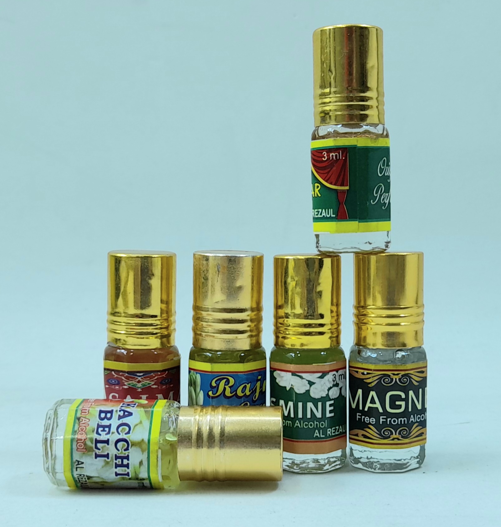 6 Piece  6 Diferent Smell Combo 100% Halal Attar. 