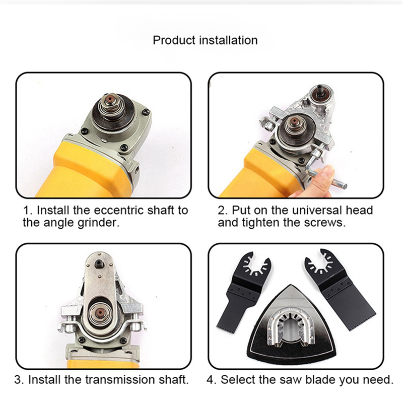 Angle Grinder Conversion Universal Head Adapter Replacement Parts Accessories M14 Thread is Suitable for 100 115 125 Angle Grinder. 