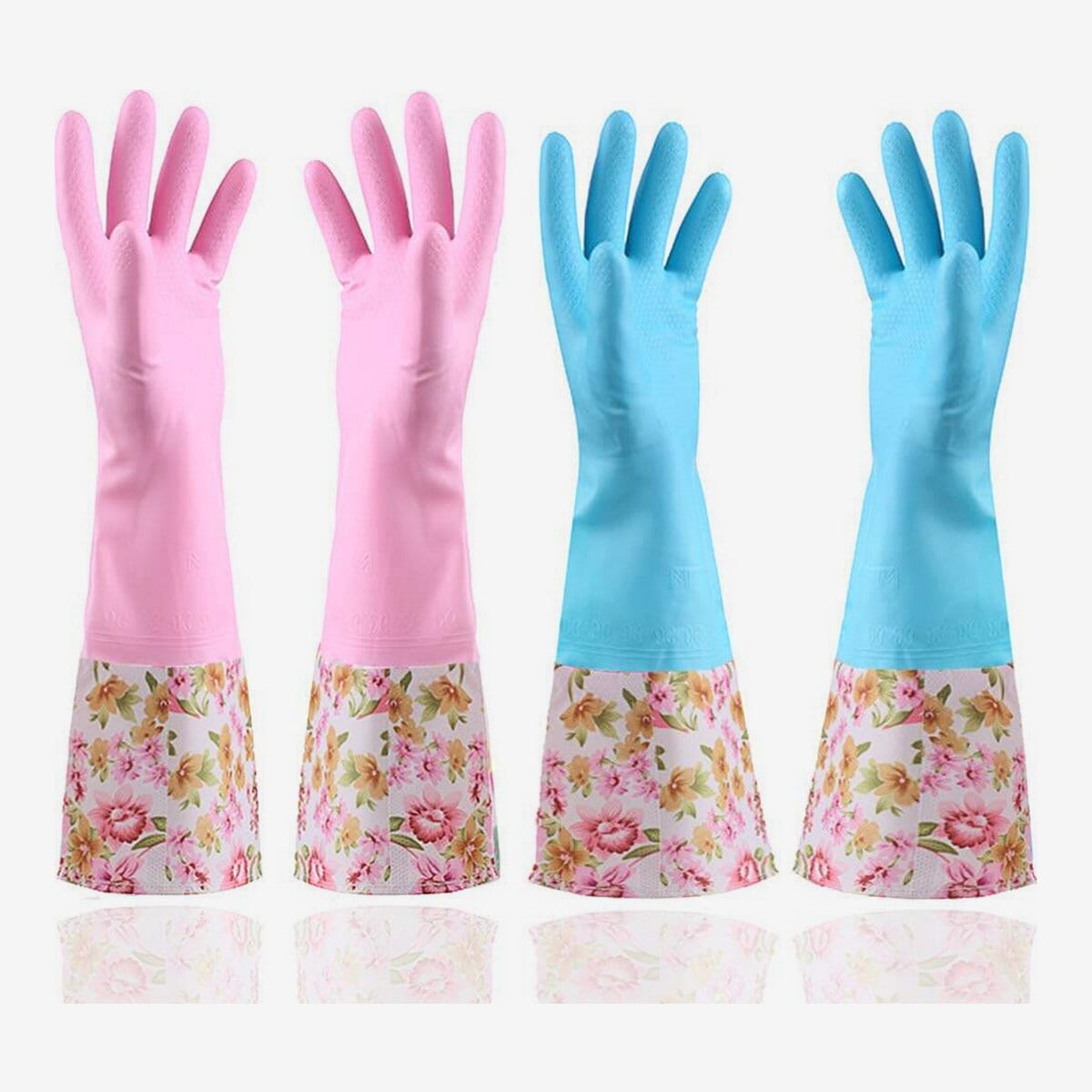 2 pice of full hand gloves for the kitchen - Great to Have - Simple to Use Hand Gloves With Foam
