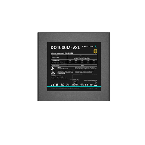 DeepCool DQ1000M-V3L Black 80 PLUS Gold Modular Power Supply. 