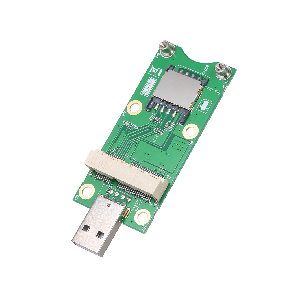 HXSJ M-ini Pci-E To Usb With Sim C-ard Wwan Adapter C-ard 3G/4G Module. 