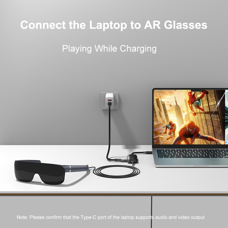 USB-C to C Converter Type C Adapter for XREAL nreal,Switch,StemDeck,Thunderbird Air plus,Huawei Vision Glass Power Conversion. 