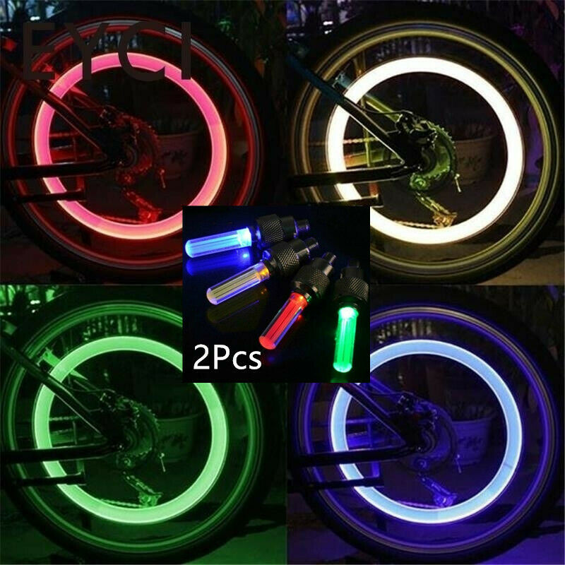 2pcs Wheel Valve lights Durable Bicycle Nozzle light for Bicycle Cars ...