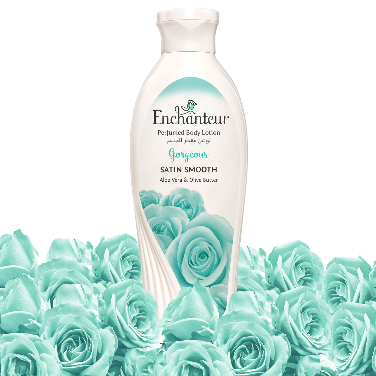 Enchanteur Satin Smooth Gorgeous Lotion with Aloe Vera & Olive Butter 250ml Online at Best Price | Body Lotion | Lulu Kuwait