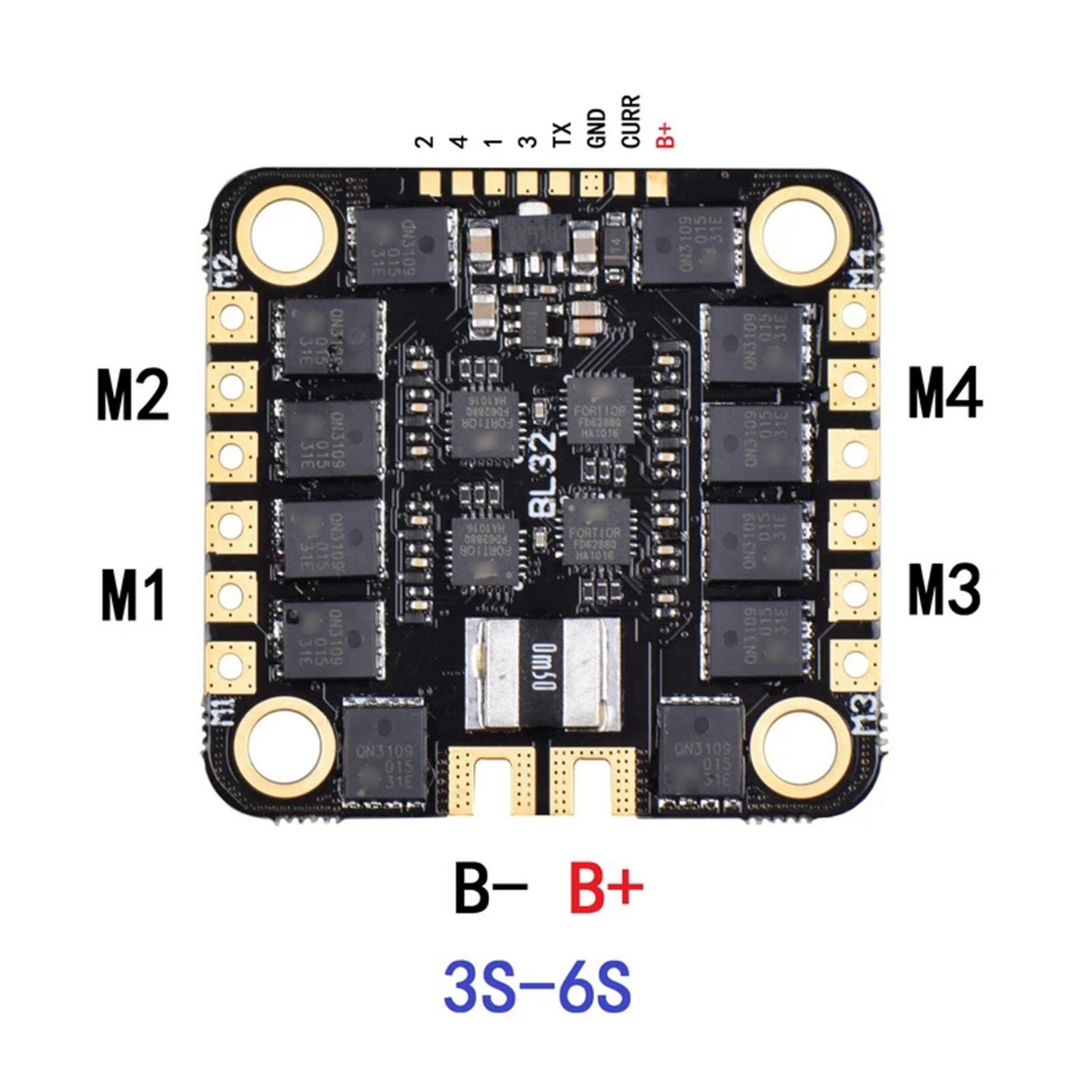 1set BL32-40A 3-6S Blheli 32 4 IN 1 Brushless ESC DShot1200 5V BEC 30.5X30.5MM & 10Pcs Finger Sweat Proof Gaming Sleeves. 