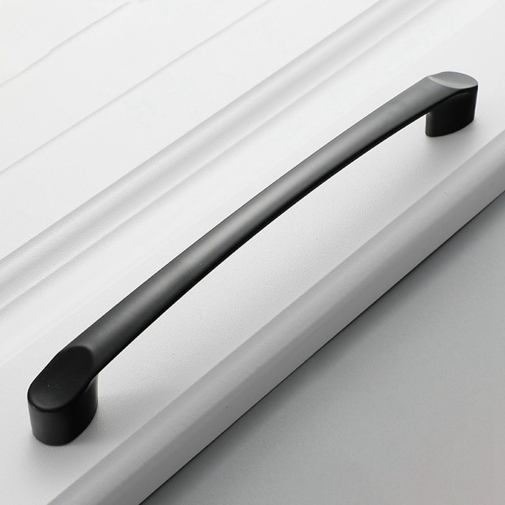 American Style Matte Black Wardrobe Door Pulls Kitchen Handles Furniture Hardware