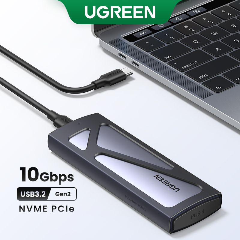 UGREEN M.2 NVME PCIe SSD Enclosure 10Gbps USB 3.2  Gen2 External Hard Drive