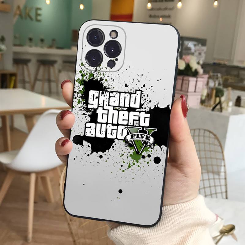 Rockstar Gta 5 Grand Phone Case Soft for iphone 14 13 12 11 Pro Mini XS MAX 8 7 6 Plus X XS XR Cover. 