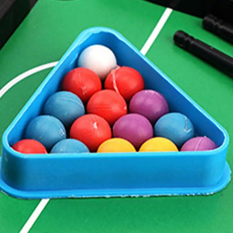 Mini Pool Table Tabletop Desktop Billiards Snookers Game With 2 Sticks & Balls Home Office Desk Stress Relief Games. 