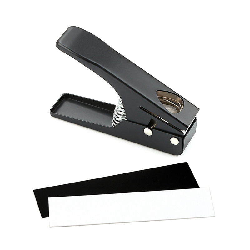 Guitar Pick Punch Pick Maker Guitar Pick Cutter with 2 Pick Strips Sheet for Guitar Pick Making Tool Durable Easy to Use