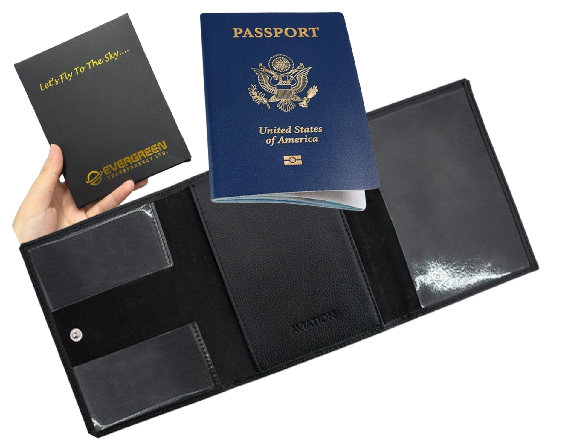 Pilot Wallet Passpot Holde Fo Tavel - FID Blocking