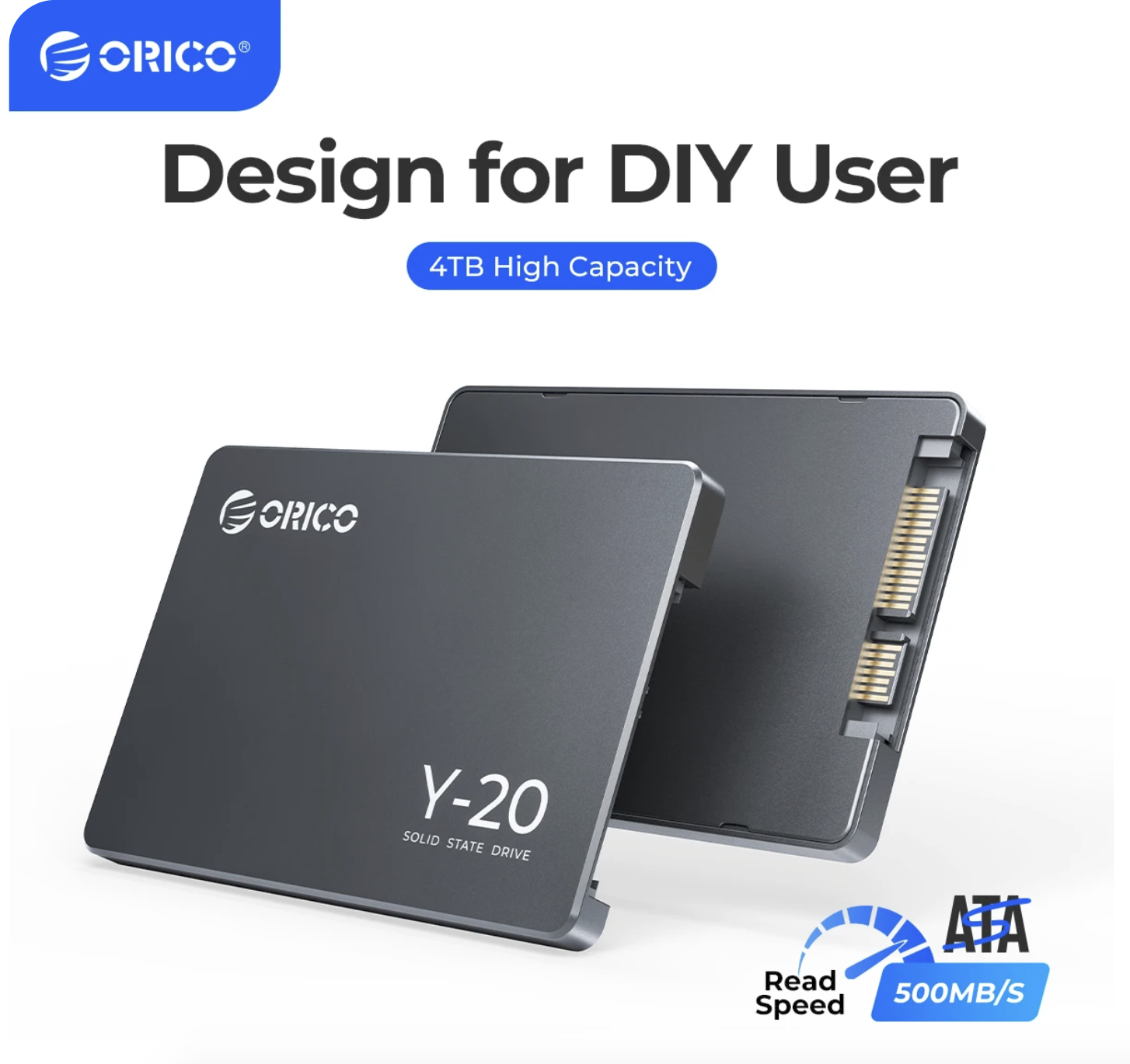 ORICO Y-20 Internal Solid State Hard Drive SSD Design for DIY User 2.5 " SATA 3.0 128G 256G 512G 1TB High Capacity