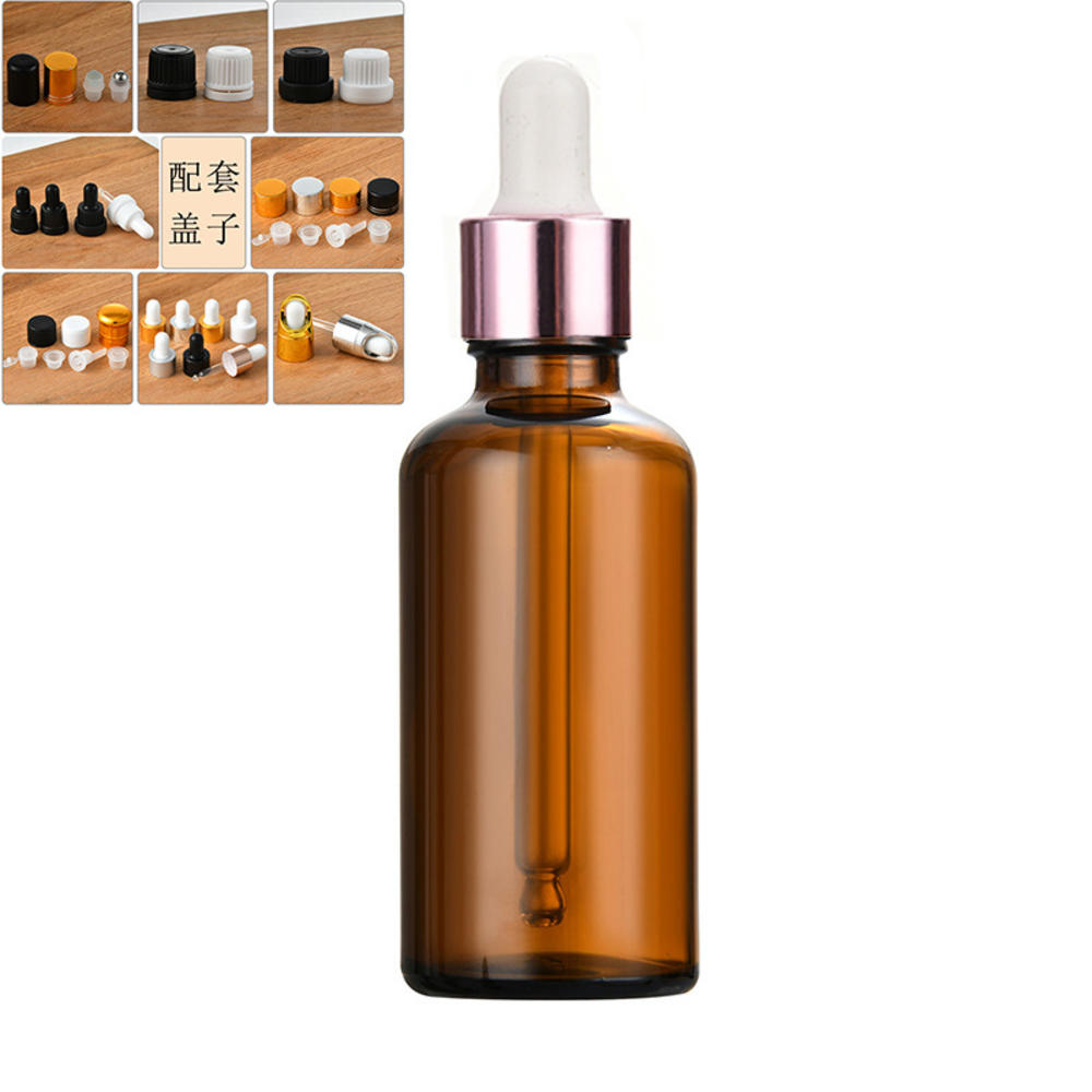 Liquid Brown Drop Bottles Aromatherapy Bottle With Dropper Empty Essential Oil Bottles Aromatherapy Liquid Bottles Refillable Brown Glass Bottles. 