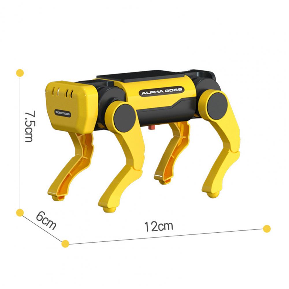 DIY Gadgets Tecnológicos Quadruped Bionic Smart Robot Dog Toys Solar Cachorro Robô Educational Assembly Robotica Kit Education LaoXzhongX. 