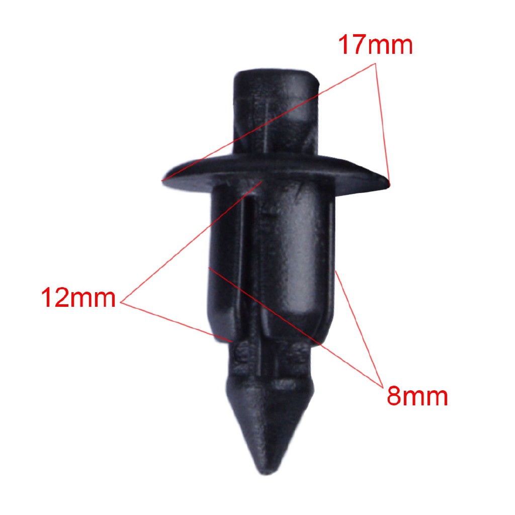1Pcs Plastic Rivet Bike Fairing Trim Panel Fastener Clips Clip Rivet Y15 R25 R15 RS150 LC135 NVX NMAX XMAX VARIO VF3i RFS150 Plastic Clip Car Body Retainer Push Pin Trim Rivet Panel Mould Tool Push Fit Plastic Bumper Side Skirt & Grill Rivet Fastener. 