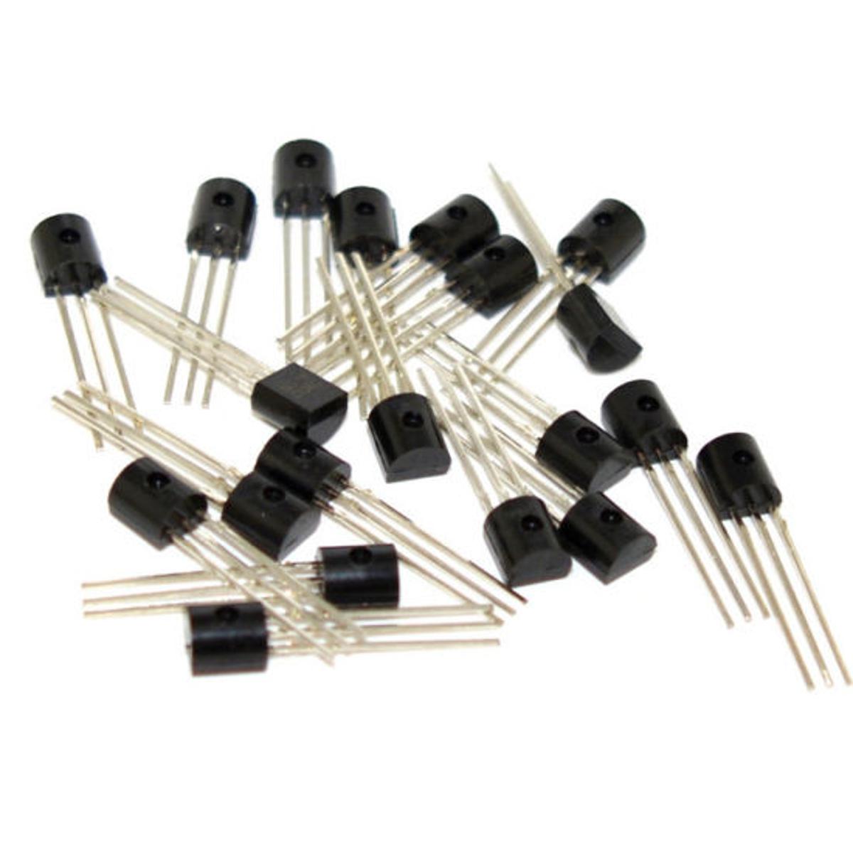 10-piece bc547 / bc557 common working transistor