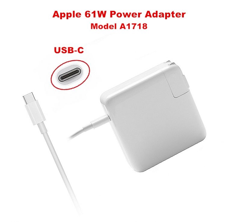 MacBook 61W USB-C Power Adapter Type-C PD Fast Charger For Latest Mac  Book pro 13inch A1706 A1707 A1708 A1718. 
