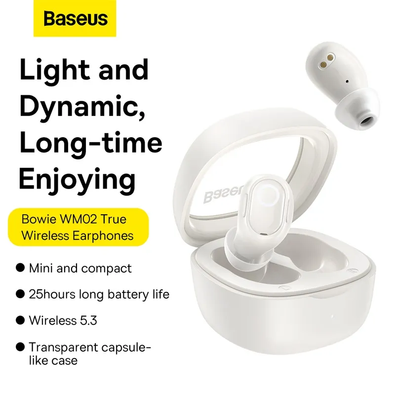 Baseus TWS WM02 Bowei True Wireless Earphone NGTW180101. 