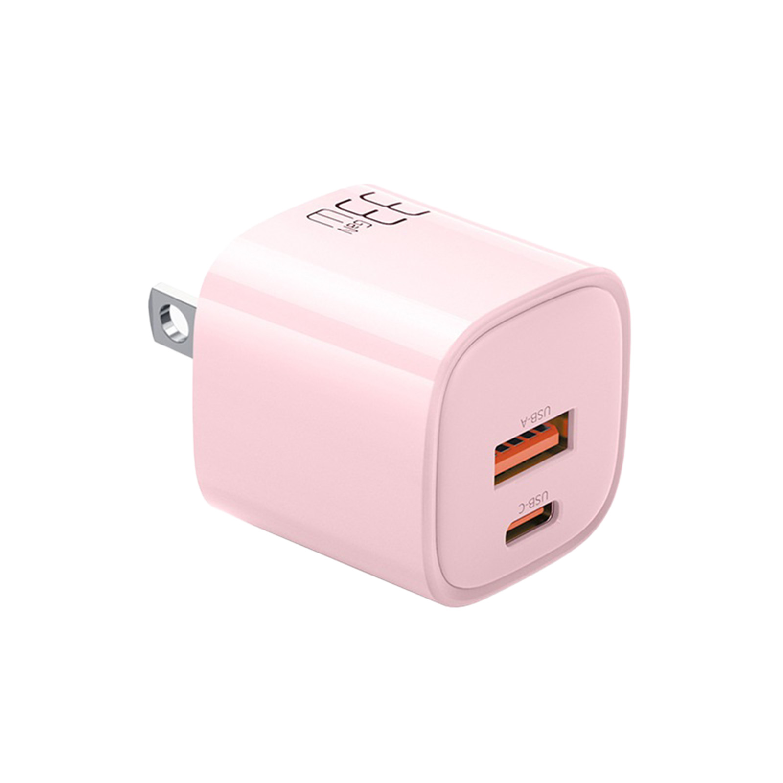 USB C Fast Wall Charger Block Fast Charging Plug Box Brick Cube 33W Dual Port PD Power Type C Charging For Laptops Smart Phone. 
