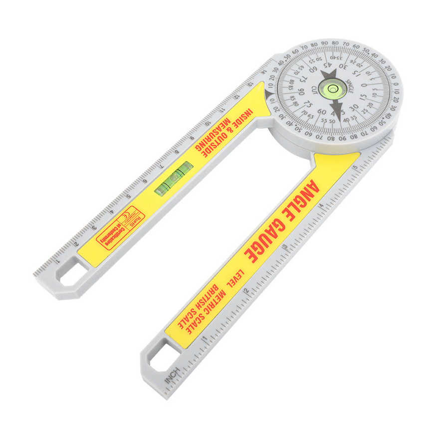 Angle Gauge Miter Saw Protractor Engineering Plastic High Accuracy Measuring Ruler Tool for Outdoors. 