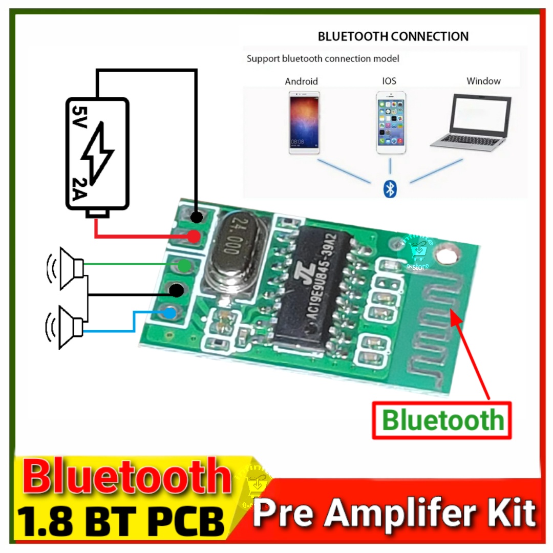 Bluetooth Audio Receiver Board 5V Lossless Audio Frequency Receive. 