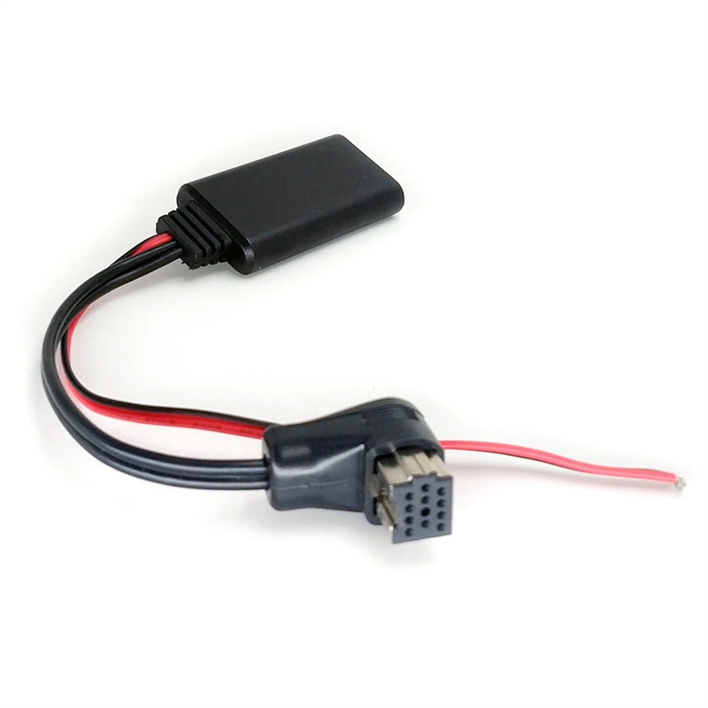 1 PCS Bluetooth 5.0 Auxiliary Input Wireless Audio Cable Adapter Black Plastic for Pioneer P99 Pioneer CD DVD Pioneer DEH-P IP-BUS Series. 