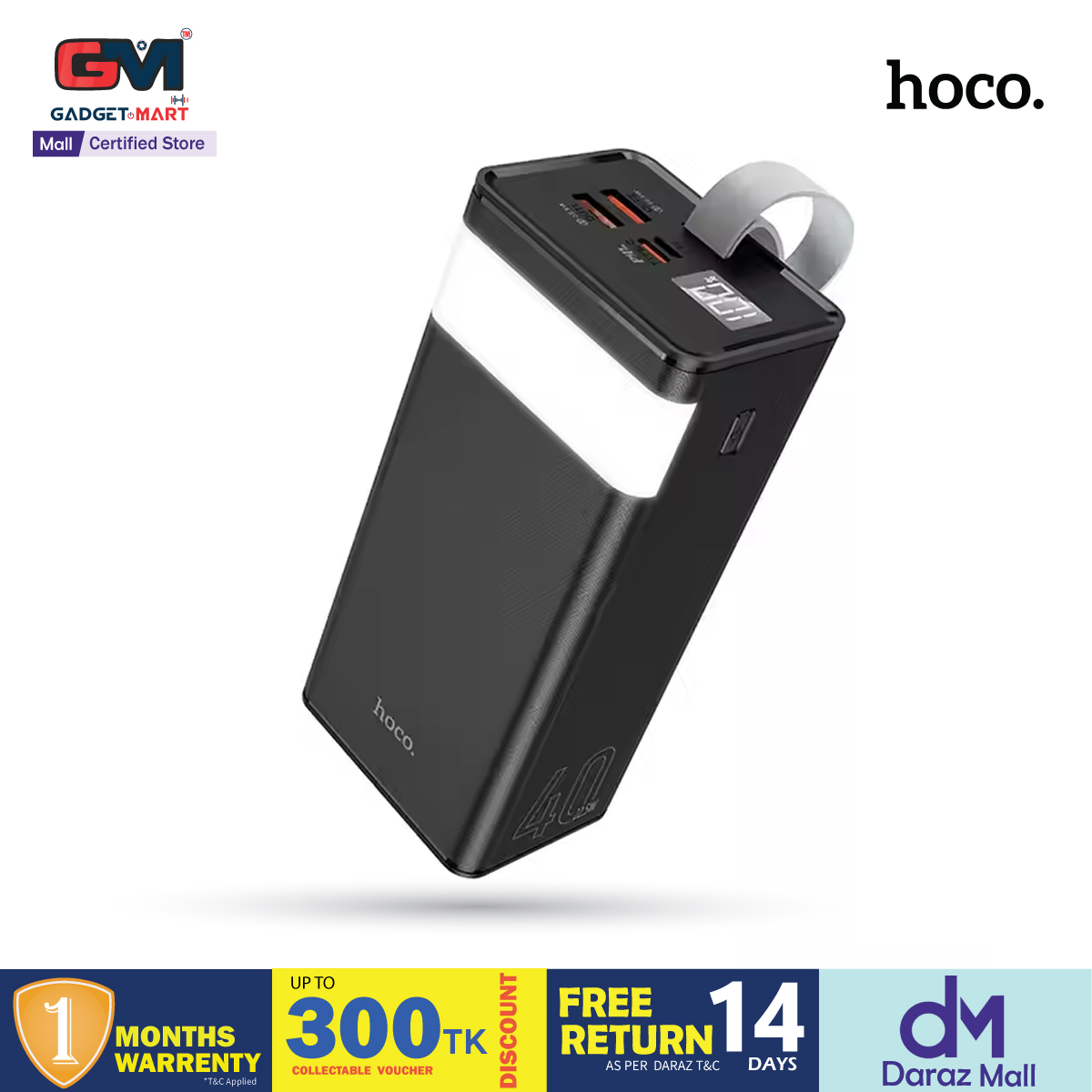 HOCO J86A 50000mAh Portable Cell Phone Battery 22.5W Fast Charging Power Bank