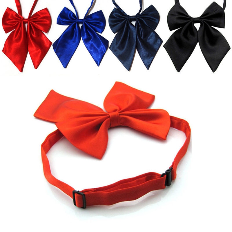 Women Tie Red Butterfly Women's Bow Tie Black Knot Female Girl Student Hotel Clerk Waitress Neck Wear Ribbon Ties green. 