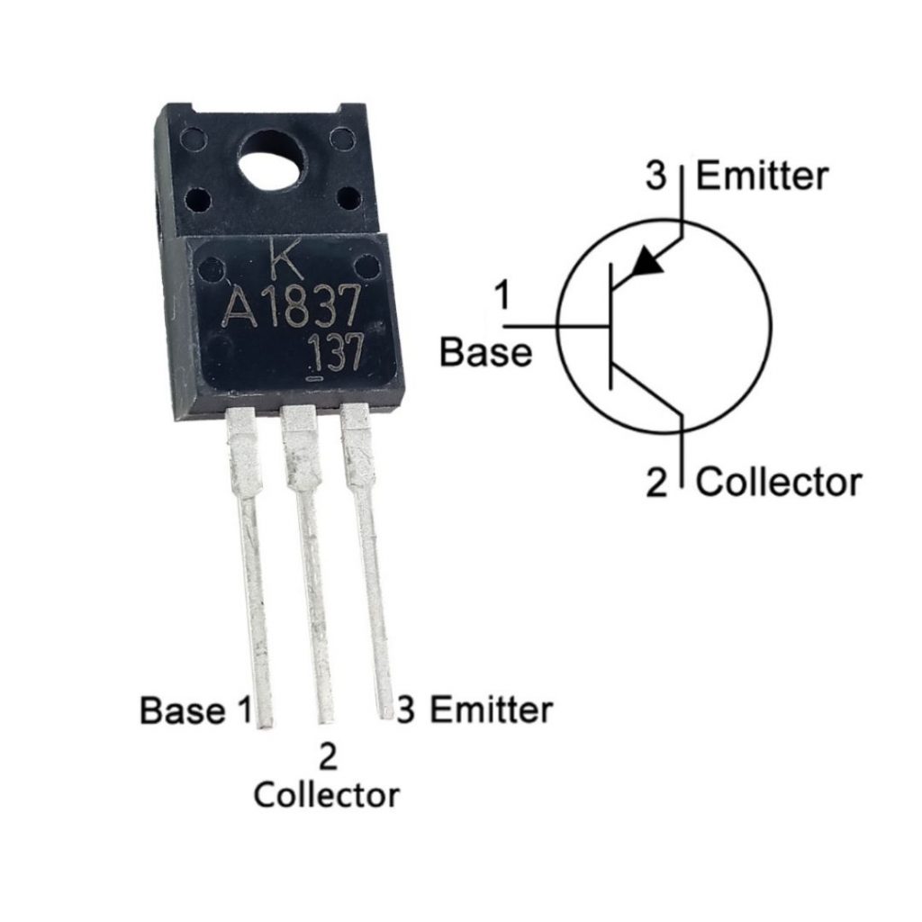 A1837 PNP Transistor 2SA1837 Transistor IC A1837 Transistor 230V 1A 20W Audio Power Amplifier TO-220 Package A1837 IC 3 Pin Leads Transistors. 